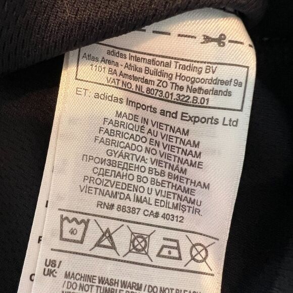 Adidas soccer jersey Men’s Climacool black Size M ADULT - Picture 4 of 5